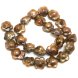 16 inches 16-17mm Coffee Flower Shaped Baroque Pearls Loose Strand