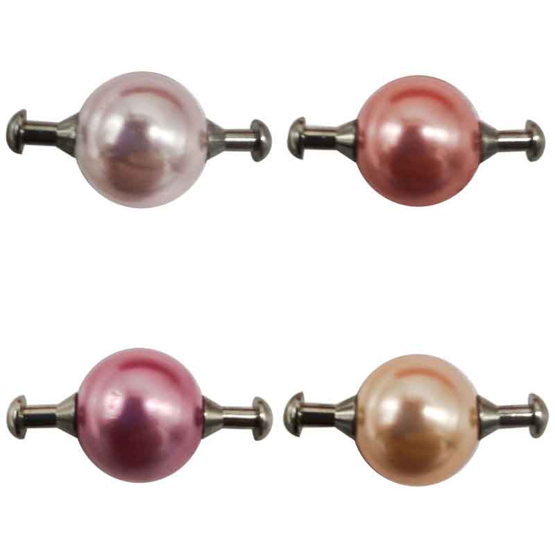Wholesale 12mm Round Shell Pearl Bead with Stainless Steel Plug